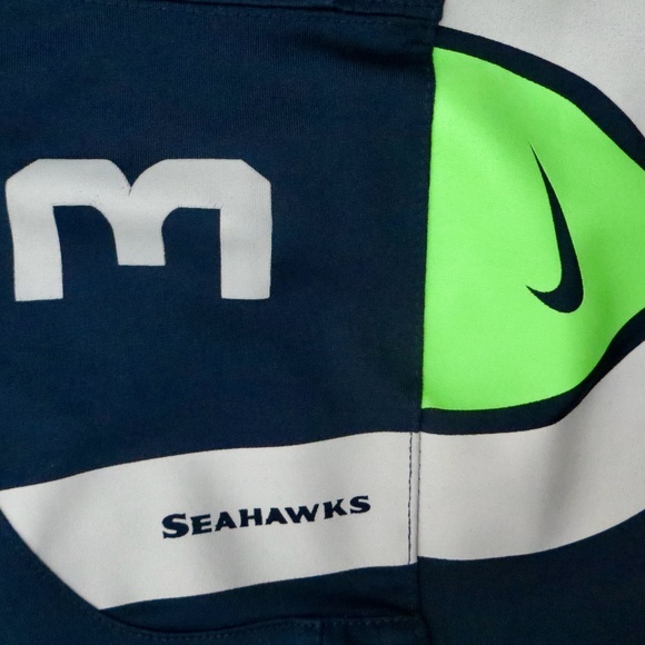 NEW! NIKE On Field NFL Seattle Seahawks Jersey RUSSELL WILSON # 3 SZ L (14-16) - Picture 7 of 9